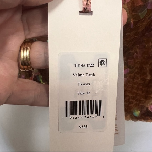 NWT LoveShackFancy Velma Tank in Tawny size 12 - Picture 10 of 15